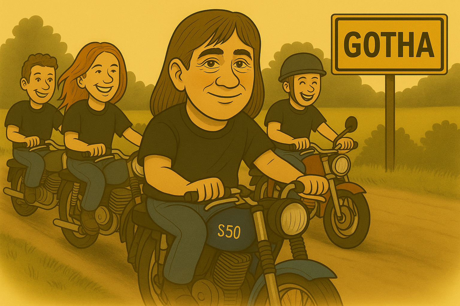 Simson-Mopeds in Gotha